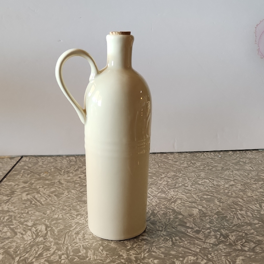 Fitz and Floyd Cream Ceramic Pitcher